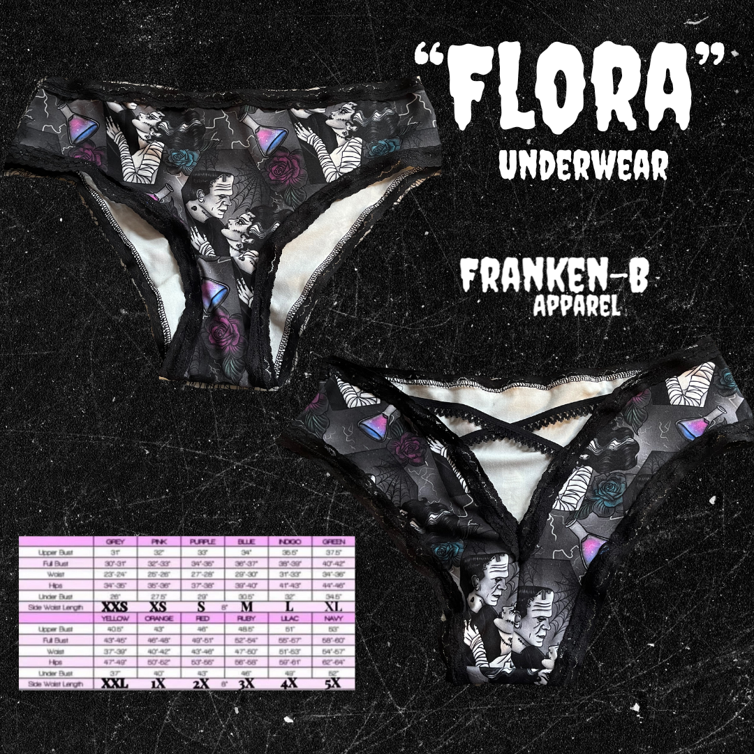 Cara Mia Frankenstein & Bride "Flora" Underwear