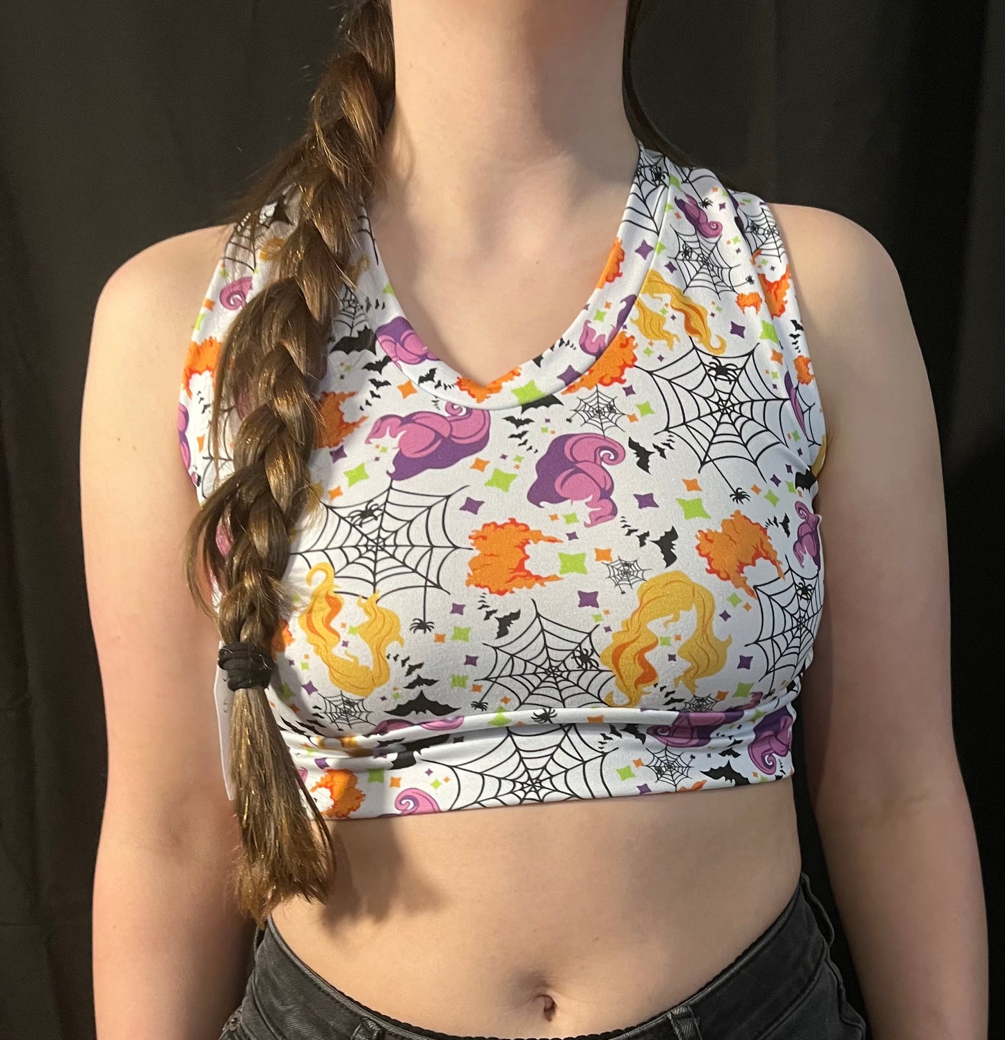 Hocus Pocus Mix Scoop Neck Bra-Last Chance