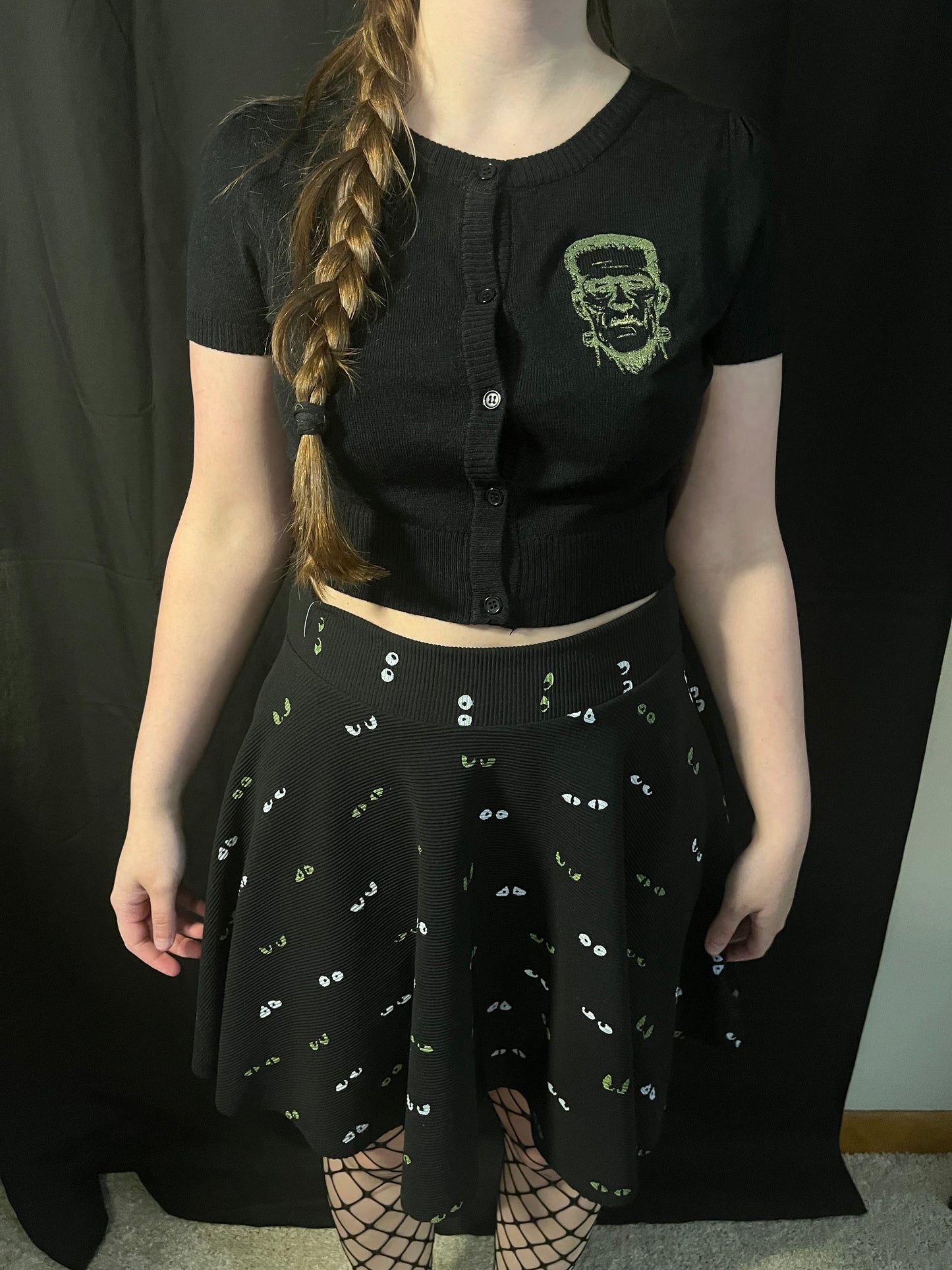 Frankenstein's Monster Cropped Cardigan