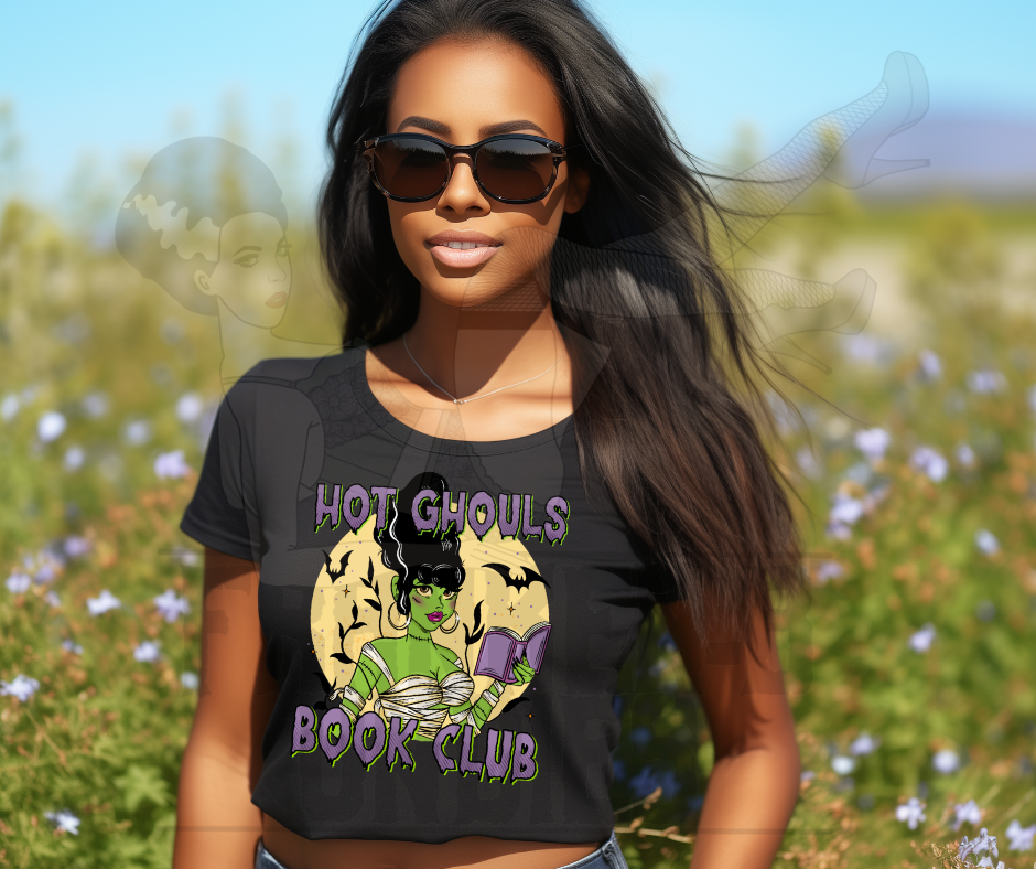 Hot Ghoul Book Club Cropped Tee