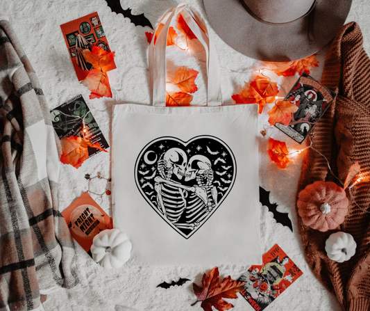 Skeleton Love Tote Bag-Last Chance RTS